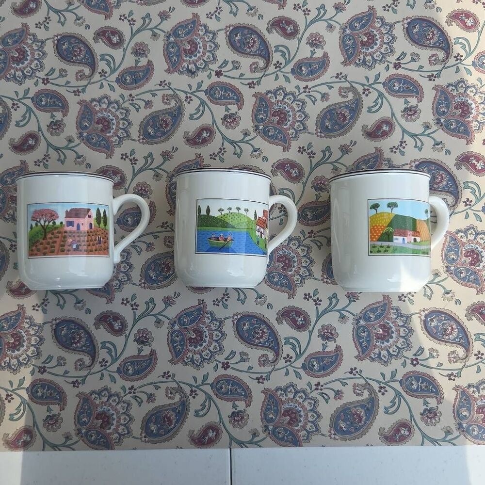 3 Villeroy & Boch Mugs Bundle